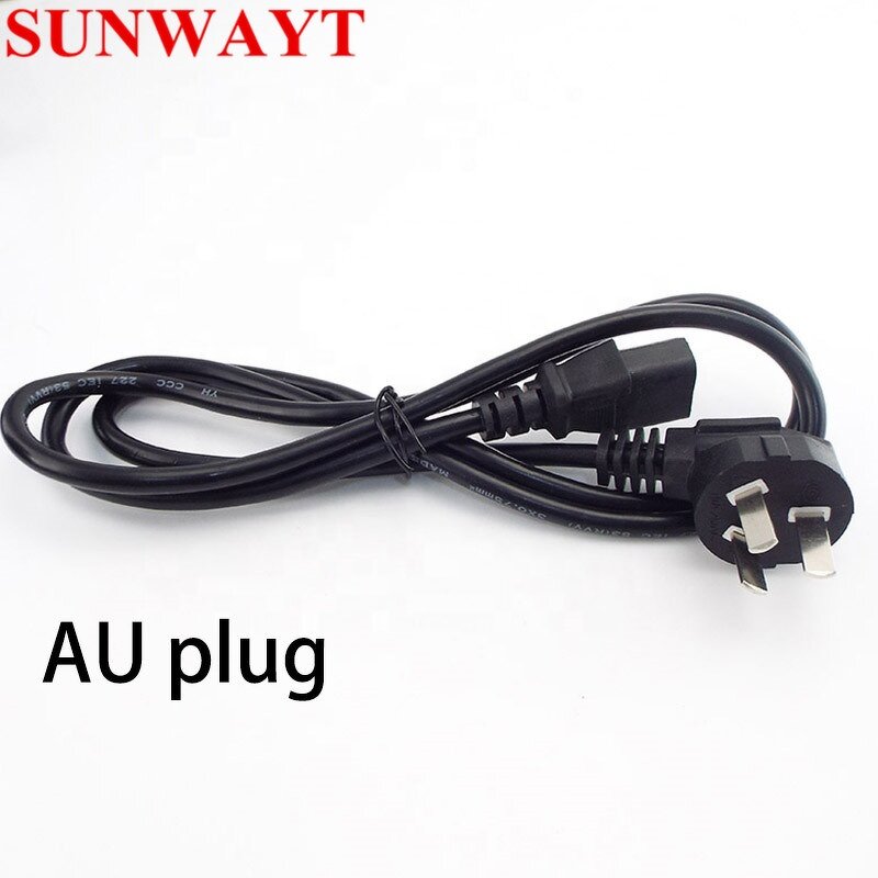Power Supply Cable Manufacturer - AC Euro Plug IEC C13 to EU AU Extension US Cord 1.5m for Monitor Printer