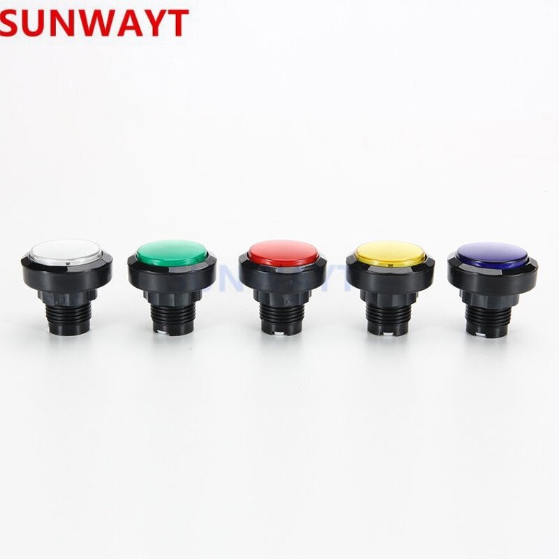 Arcade Button Manufacturer - Factory Direct Medium 45mm Black Edge for Basketball Machine Console Video Game Light Control