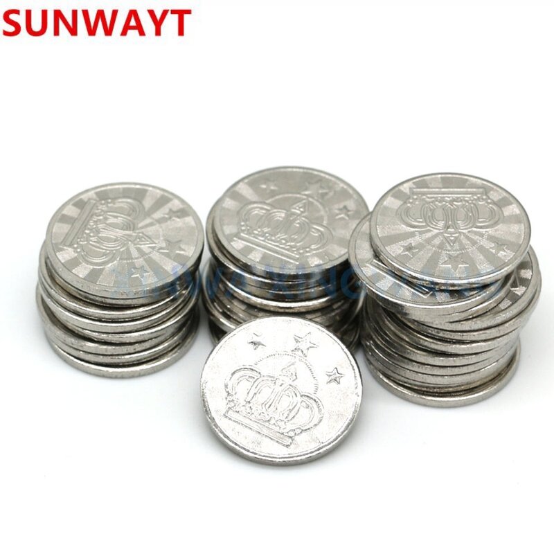 Coin Pusher Tokens Manufacturer - 23mm 24mm 25mm Stainless Steel Crowns for Coin Operated Games Vending Accessories