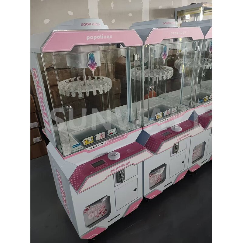 Claw Machine Manufacturer - Mini Clip Prize Clamp Snacks Vending Arcade Crane 24 Clip Card Snack Gift Mini Claw Doll