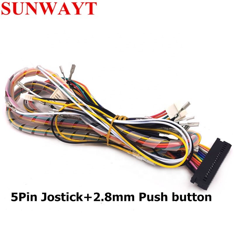Wire Harness Cable Manufacturer - Arcade 40 Pin Interface Cabinet for Sanwa Joystick Push Buttons Family Game Consoles