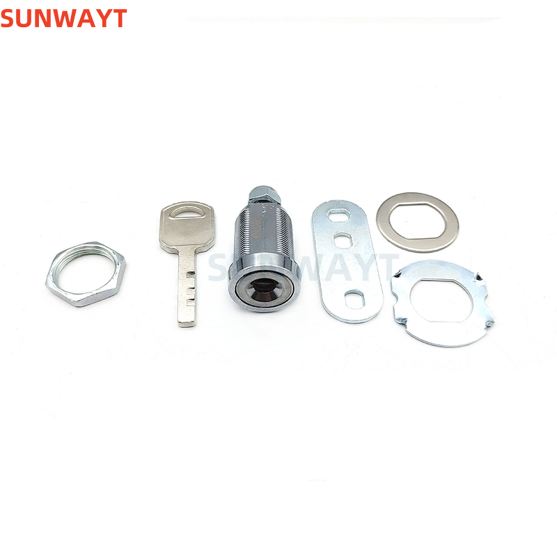 Cam Lock Manufacturer - 17mm 25mm 28mm Zinc Alloy Security Furniture Connector Key Combination Round Door Cylinder for Arcade