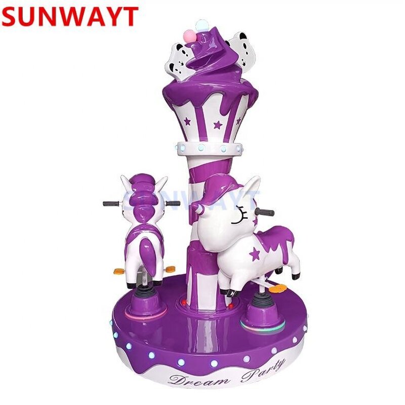 Carousel Manufacturer - Amusement Park 3 Seats Mini Small for Sale Game Console