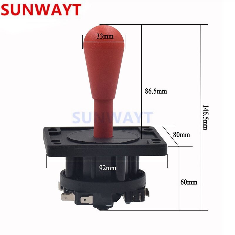 Arcade Joystick Manufacturer - American Style 4/8 Way HAPP Fighting Stick 8 Colors Top Ball for PC MAME PS4 Coin Operated