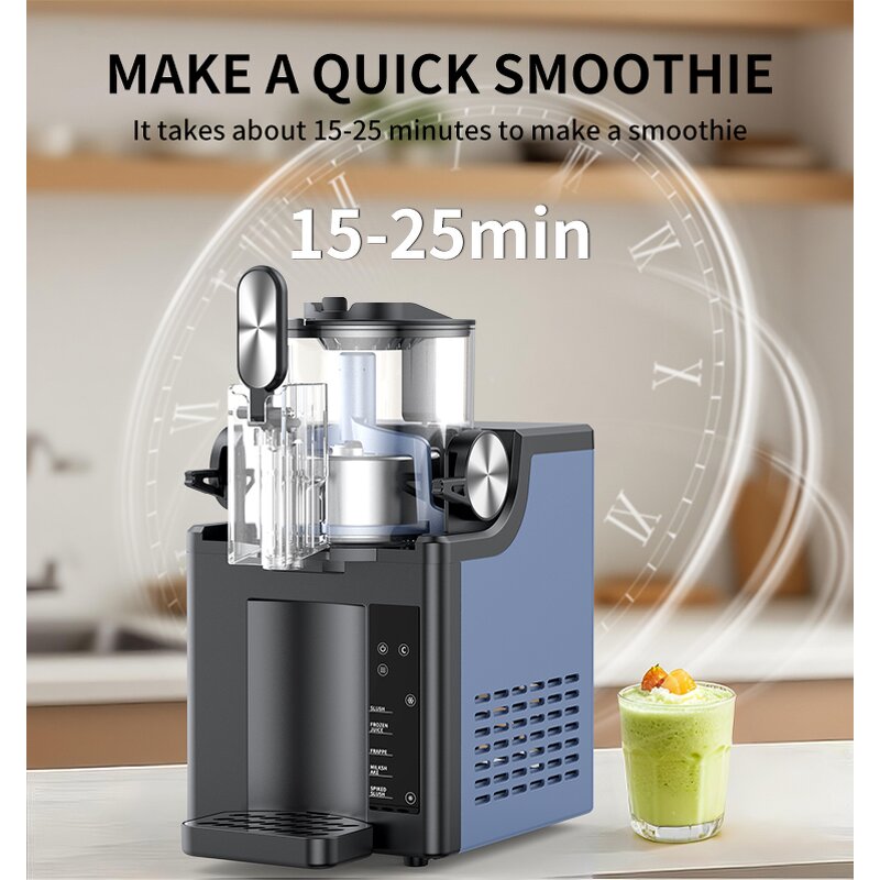 Ice Cream Slushie Maker Manufacturer - 1.5 L Stainless Steel Automatic Electric Frozen Drink Machine Commercial Household