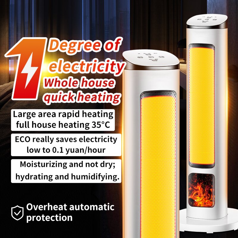 PTC Ceramic Fan Heater Manufacturer - A3 Hot Sale Small Freestanding Fast Heating Mechanical Control 1299-2000W