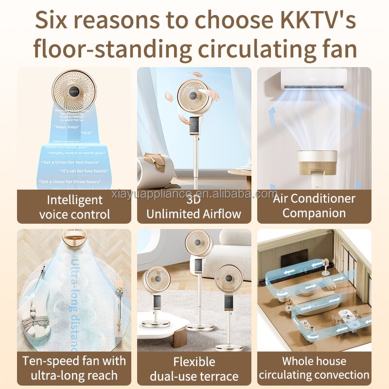 Floor Fan Manufacturer - Silent Mechanical Electric Desktop Plastic Air Circulation for Household Office