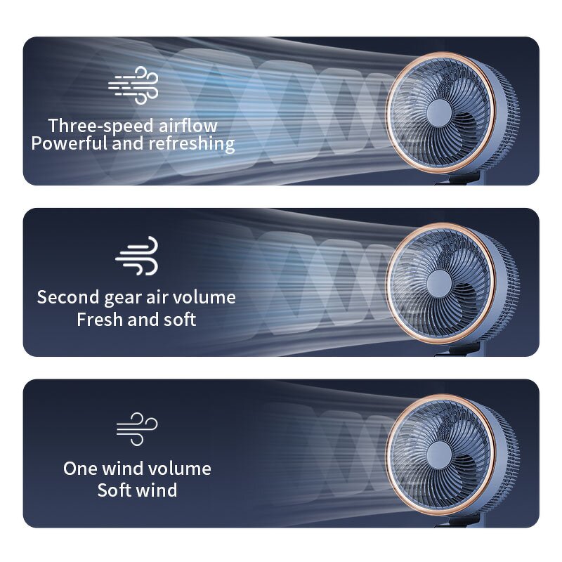 Pedestal Tower Fans Manufacturer - Smart Silent Dual Height Energy Saving Aroma Diffuser Air Circulator for Desk Floor