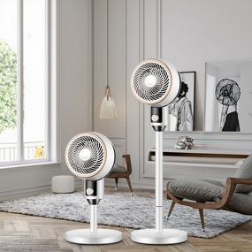 Table Floor Fan Manufacturer - 3-Speed 3D Air Circulation Heavy-Duty Copper Motor Dual-Use Adjustable Tilt Height