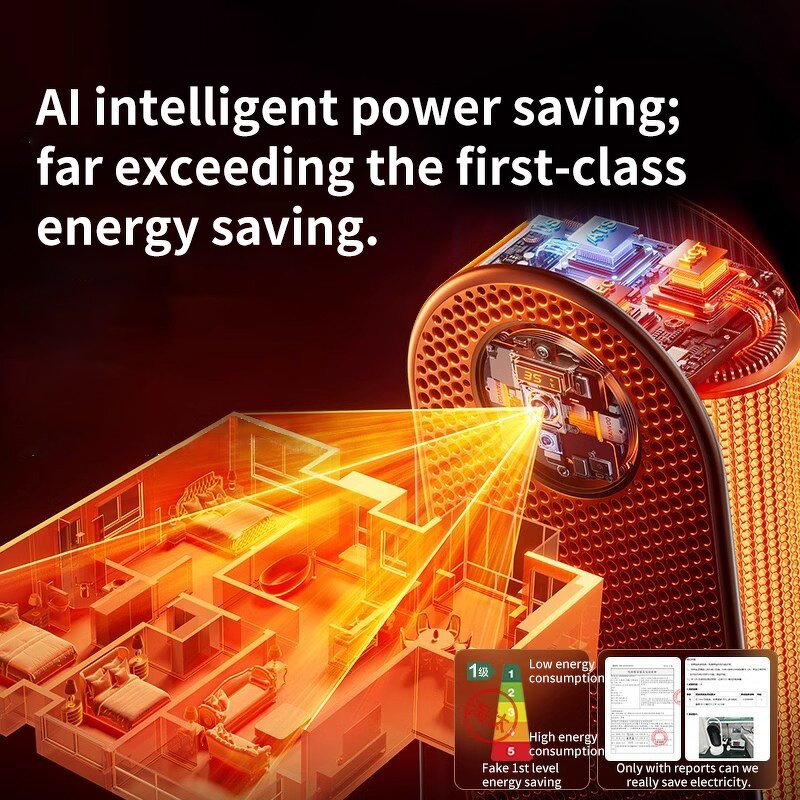 Fan Heater Manufacturer - New Style Graphene Electric PTC Element Energy-Saving Overheat Protection Fast Indoor Heating