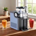 Ice Cream Slushie Maker Manufacturer - 1.5 L Stainless Steel Automatic Electric Frozen Drink Machine Commercial Household