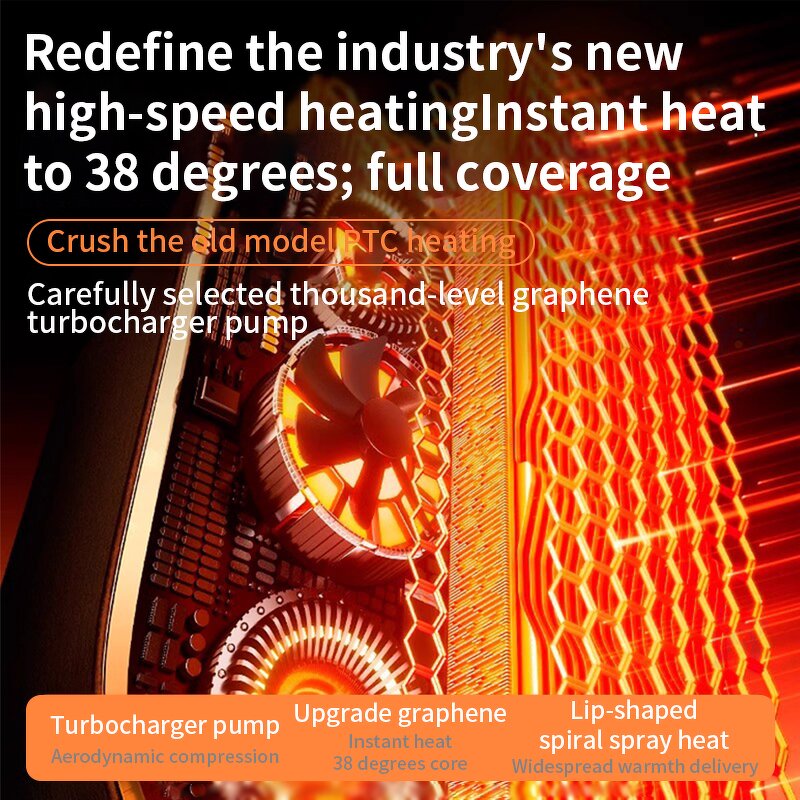 PTC Electric Heater Manufacturer - Rapid Warm Cool Adjustment 3-Second Whole House Heating Remote Control Tip-Over