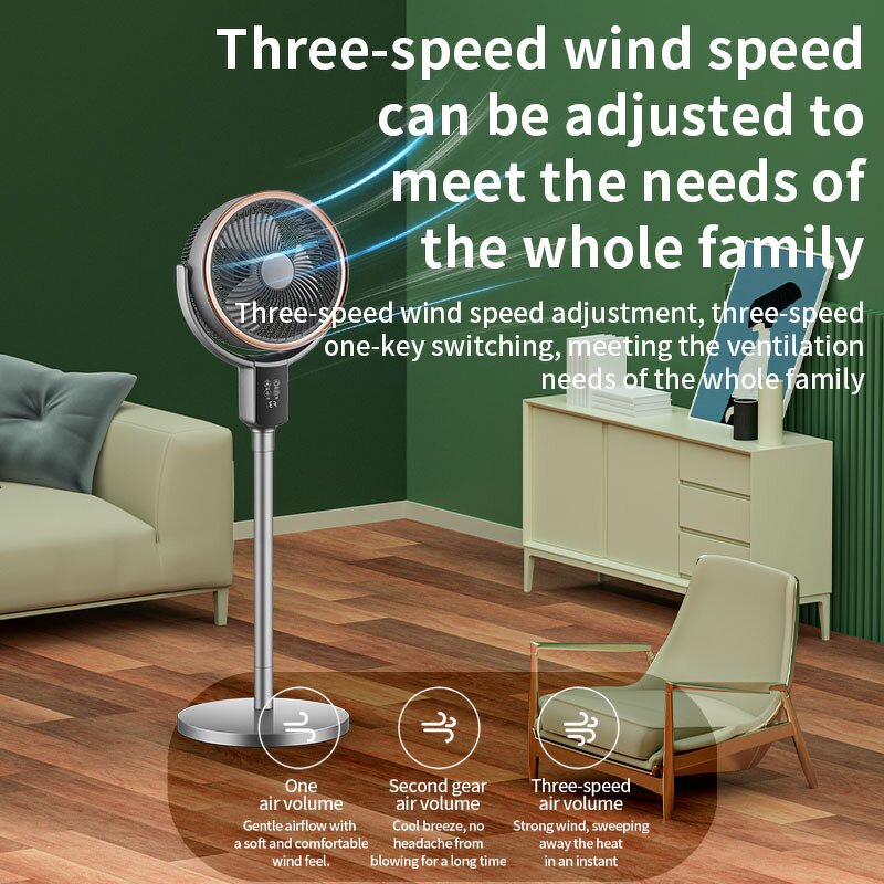 Air Circulator Fan Manufacturer - Dual Adjustable Tube Turbo 3-Speed Auto Oscillation Quiet for Desk Floor Outdoor Hotels
