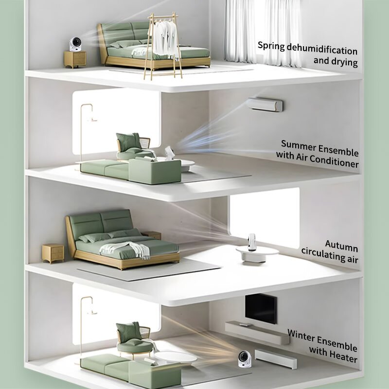 Table Fan Manufacturer - 2025 New 5.5m Long-Distance Oscillating 3-Speed Knob-Controlled Quiet for Car Hotel