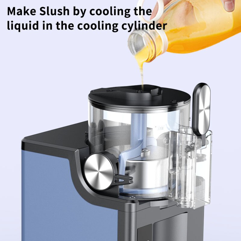Ice Cream Slushie Maker Manufacturer - 1.5 L Stainless Steel Automatic Electric Frozen Drink Machine Commercial Household