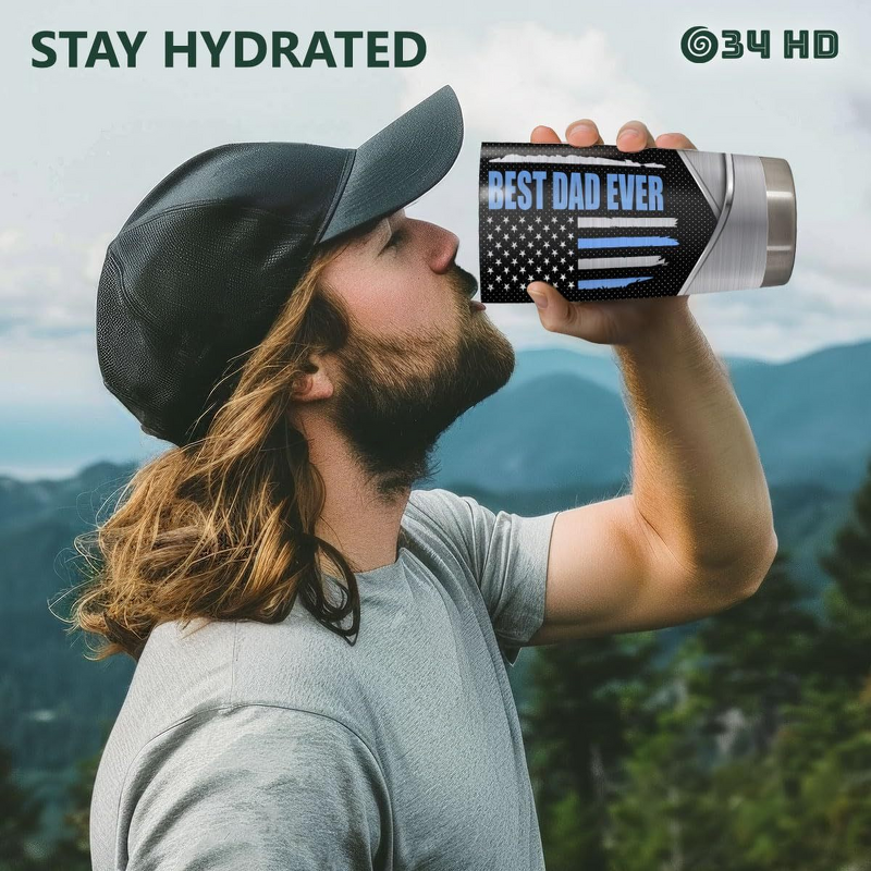 Vacuum Insulated Office Cup Manufacturer - 20oz Creative Minimalist 3D-Printed Dot Pattern 304 Stainless Steel Foldable