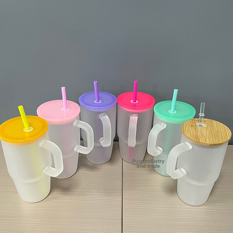 Plastic Straw Cup Manufacturer - USA Stock 24oz Double-Layer Transparent Disposable with Flat Lid Custom for Children