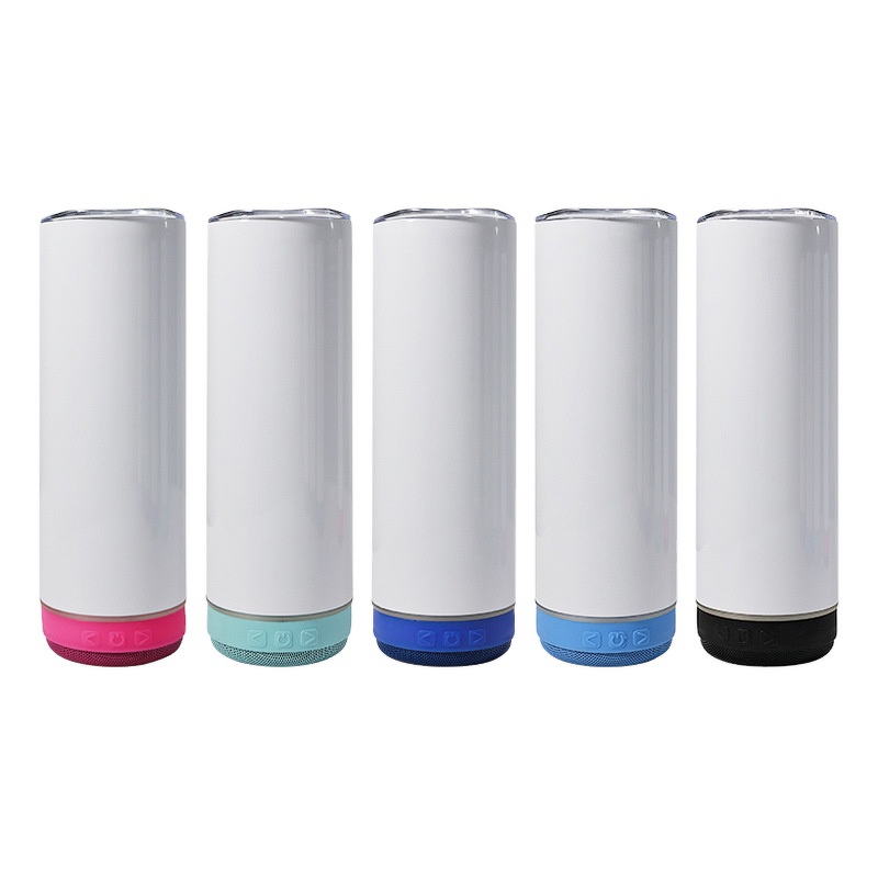 Vacuum Coffee Cup Manufacturer - 20oz Stainless Steel Eco-Friendly Tumbler with Classic Can Cooler Bluetooth Speaker