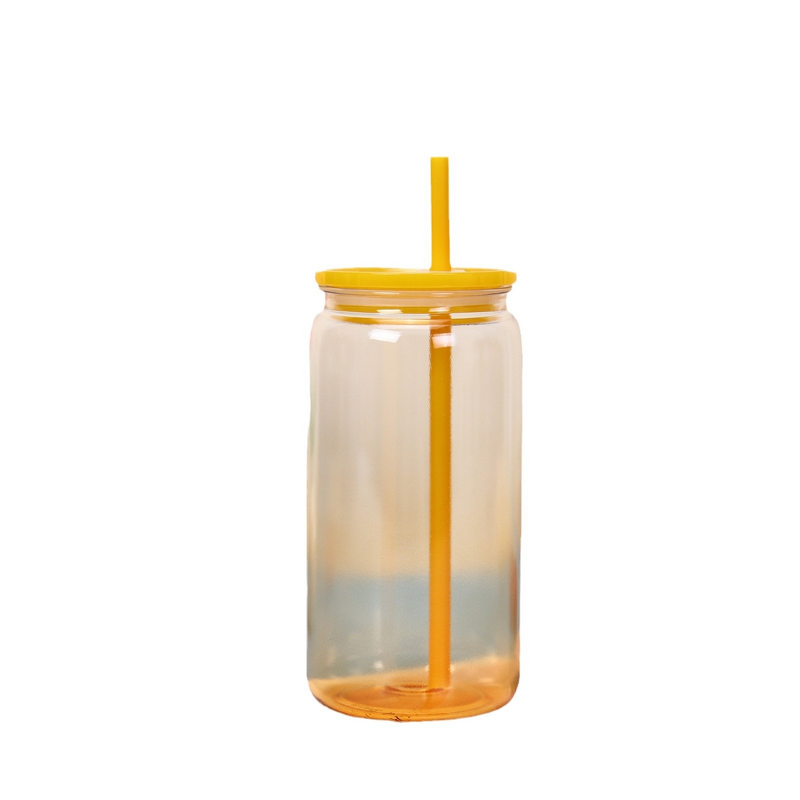 Outdoor Sports Water Bottle Manufacturer - 1000ml Portable High Temperature Resistant Handheld with Straw Jelly Colorful