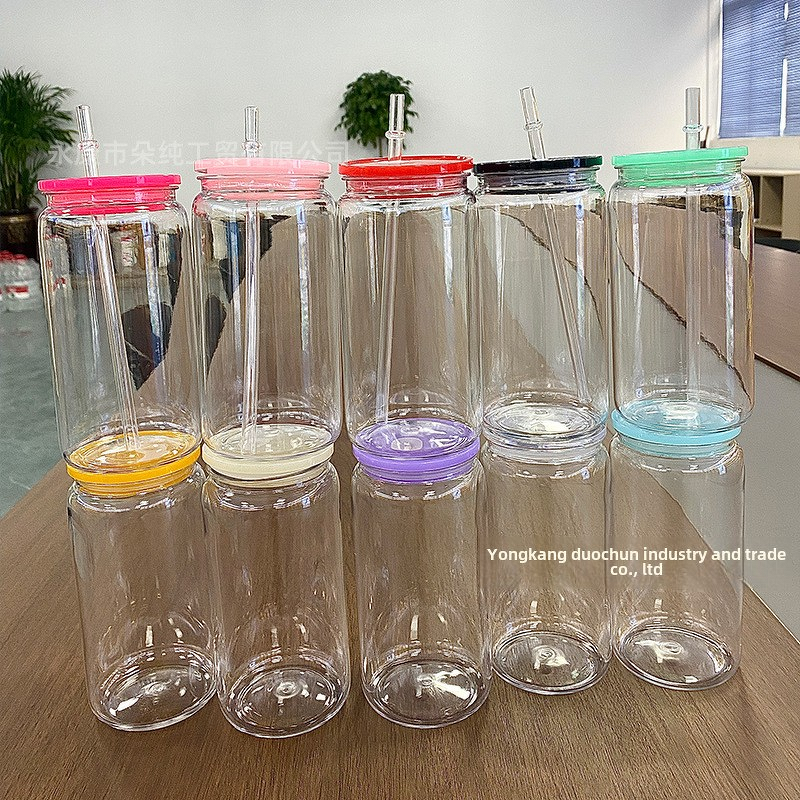 Coffee Mug Manufacturer - 16oz Anti-Fall Leak-Proof Large Capacity Transparent Sublimation with Straw Lid BPA Free