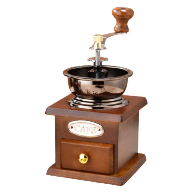 Manual Coffee Grinder Set Manufacturer - Modern Retro for Home Use Stainless Steel Ceramic Wood Utensils PP Plastic