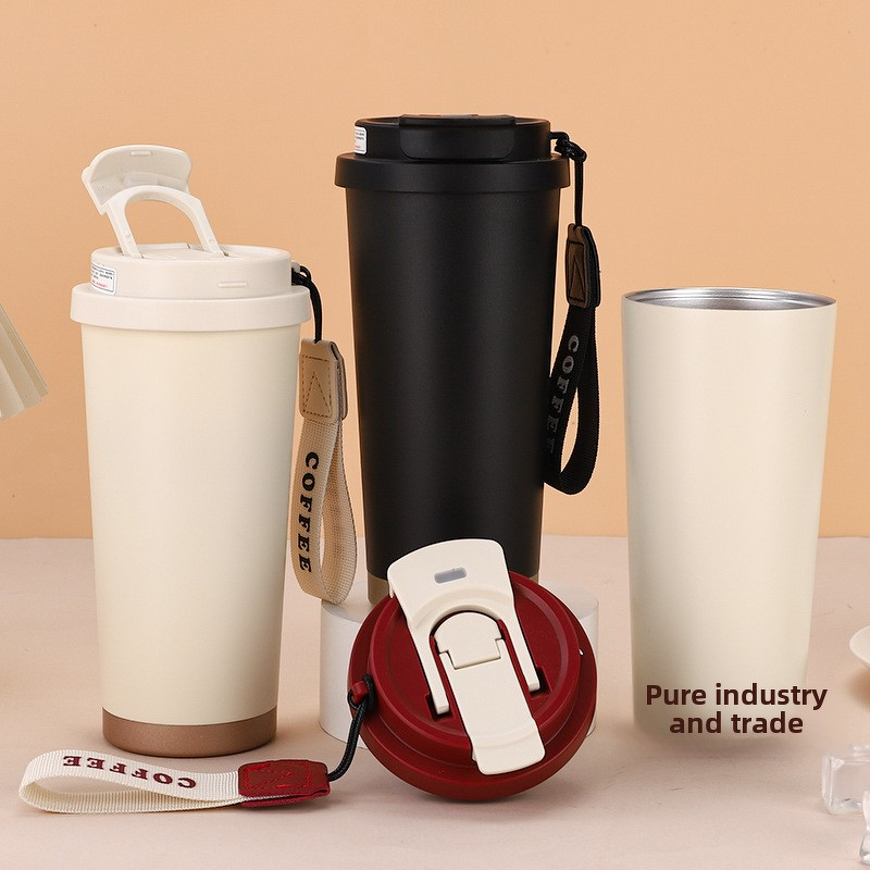 Stainless Steel Mug Manufacturer - 14oz Modern 304 Vacuum Insulation 6-12 Hours Thermal Includes Straw for Travel Office
