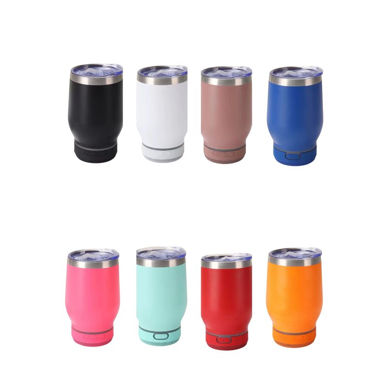 Smart Drinkware Manufacturer - Wholesale 12 oz Stainless Steel Insulated Tumblers Bluetooth Speaker Bulk for Coffee