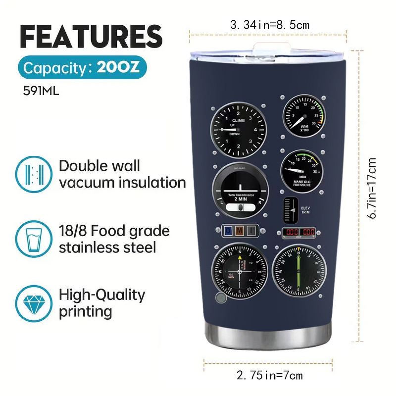 Stainless Steel Tumbler Manufacturer - 20oz Portable 304 High Aesthetic 3D Printed Vacuum Insulation for Coffee Beer