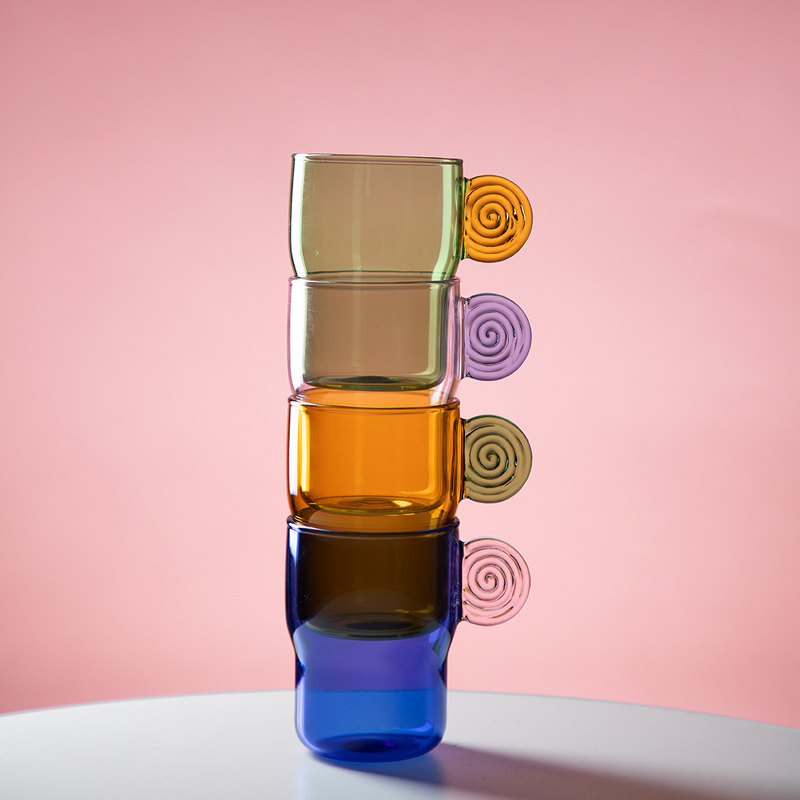 Highball Glass Manufacturer - Japanese Wine Elegant Twisted Beverage Modern for Home Parties Custom Transparent Hand Blown