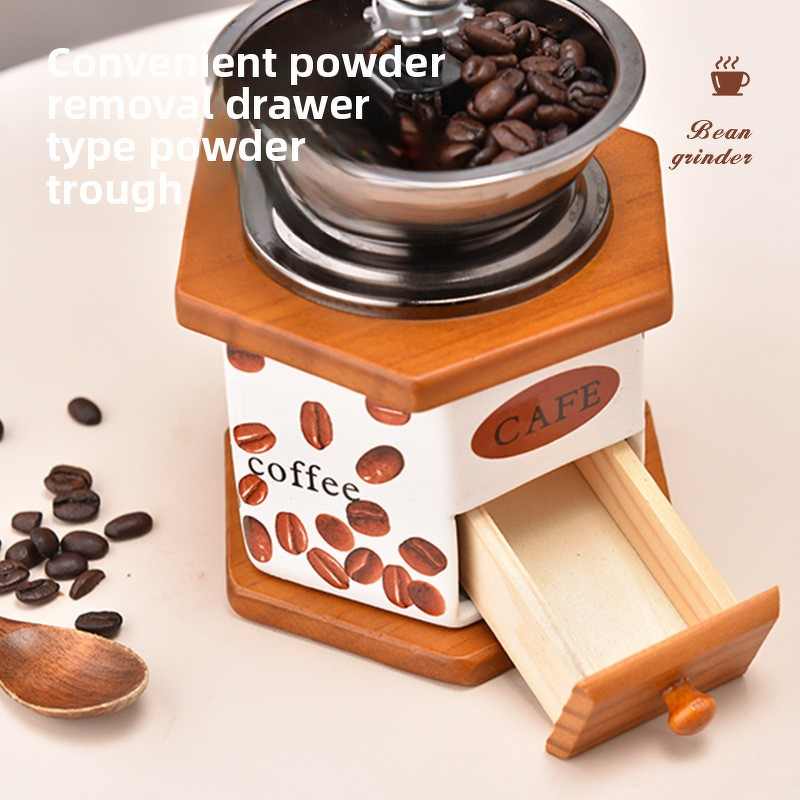Manual Coffee Grinder Manufacturer - JDSR Small Household Hand Bean Set Modern Design Eco-friendly Stainless Steel