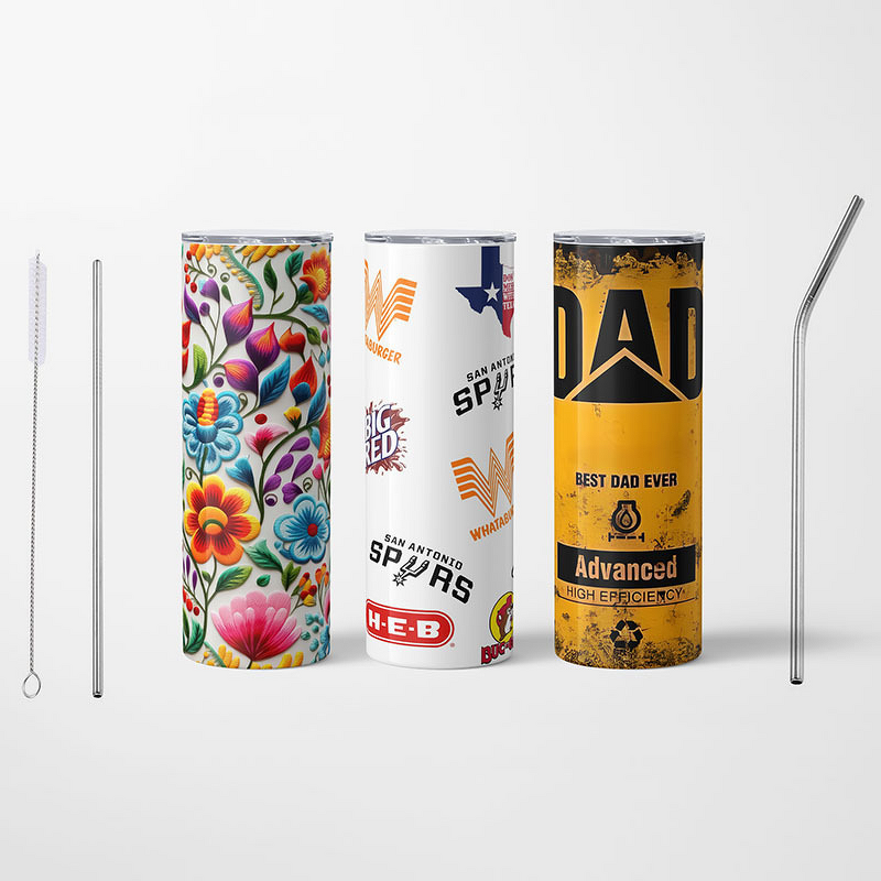 Insulated Stainless Steel Cup Manufacturer - 3D Printed 20oz Portable Large Straw Creative Vacuum for Cold Thermal