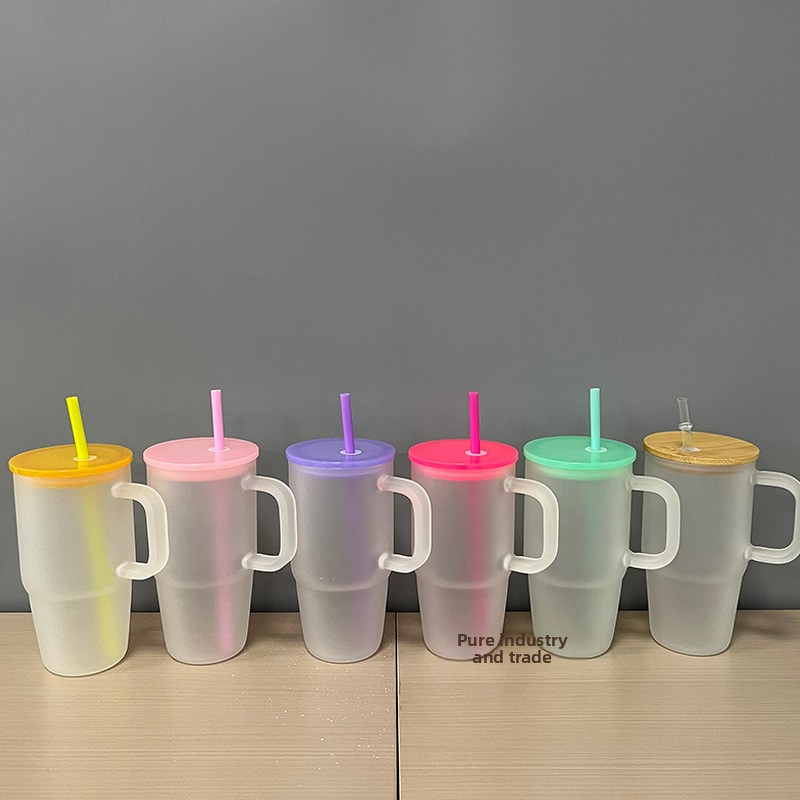 Plastic Straw Cup Manufacturer - USA Stock 24oz Double-Layer Transparent Disposable with Flat Lid Custom for Children