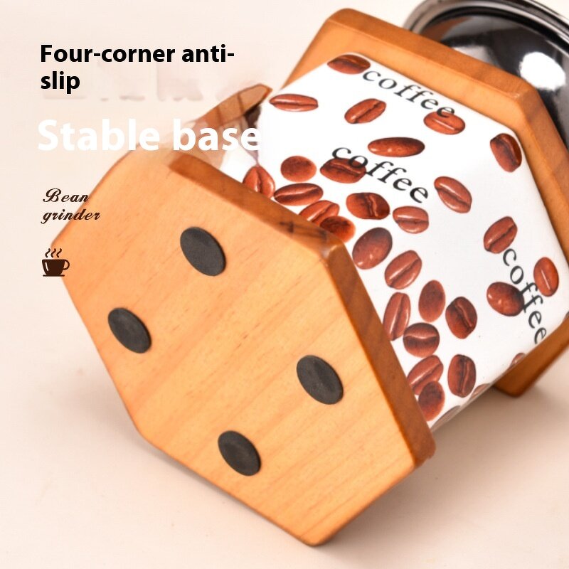 Manual Coffee Grinder Manufacturer - JDSR Handcrafted Eco-friendly Retro Mini Wood Grain Design Vintage Conical Burr