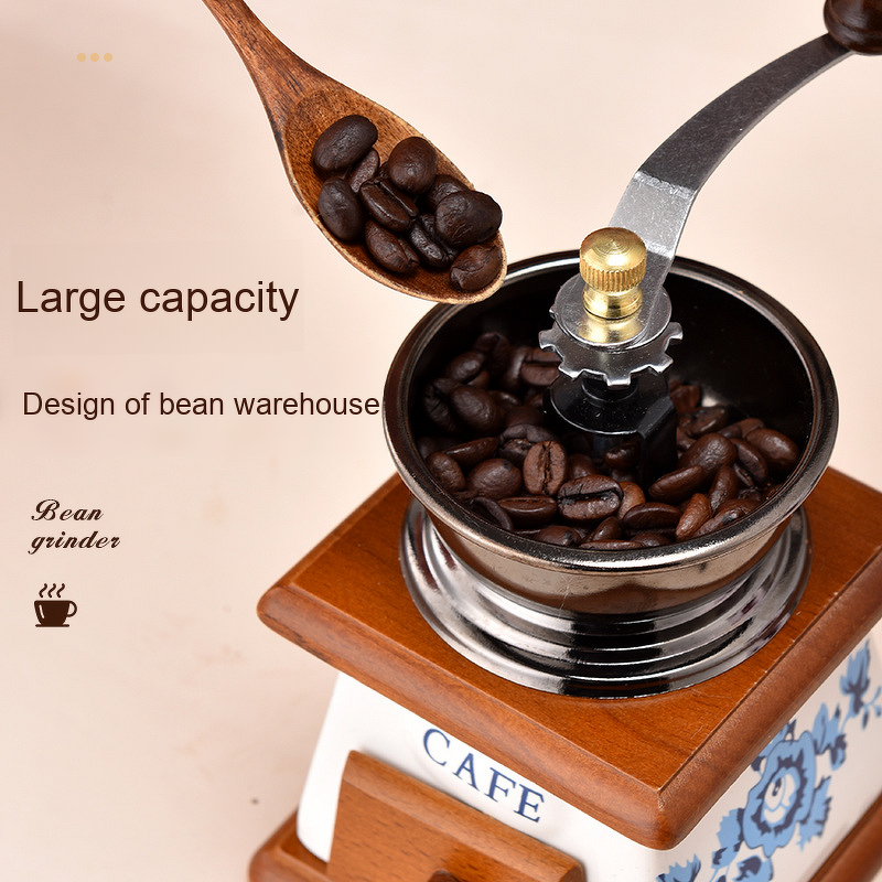 Manual Coffee Grinder Manufacturer - Modern Portable Home Kitchen Stainless Steel Eco-friendly for Camping 1-2L Custom
