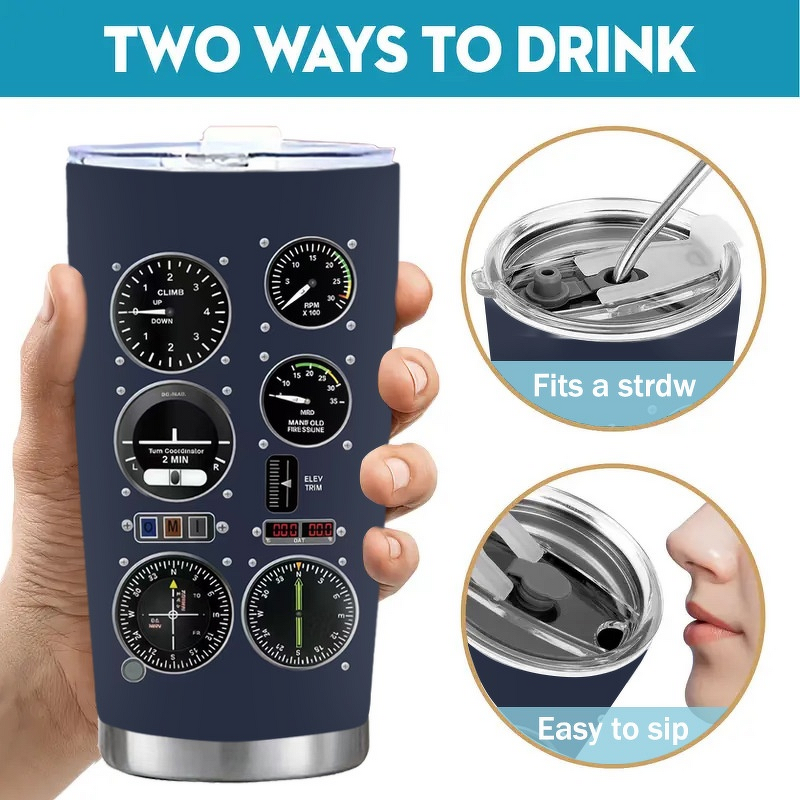 Stainless Steel Tumbler Manufacturer - 20oz Portable 304 High Aesthetic 3D Printed Vacuum Insulation for Coffee Beer