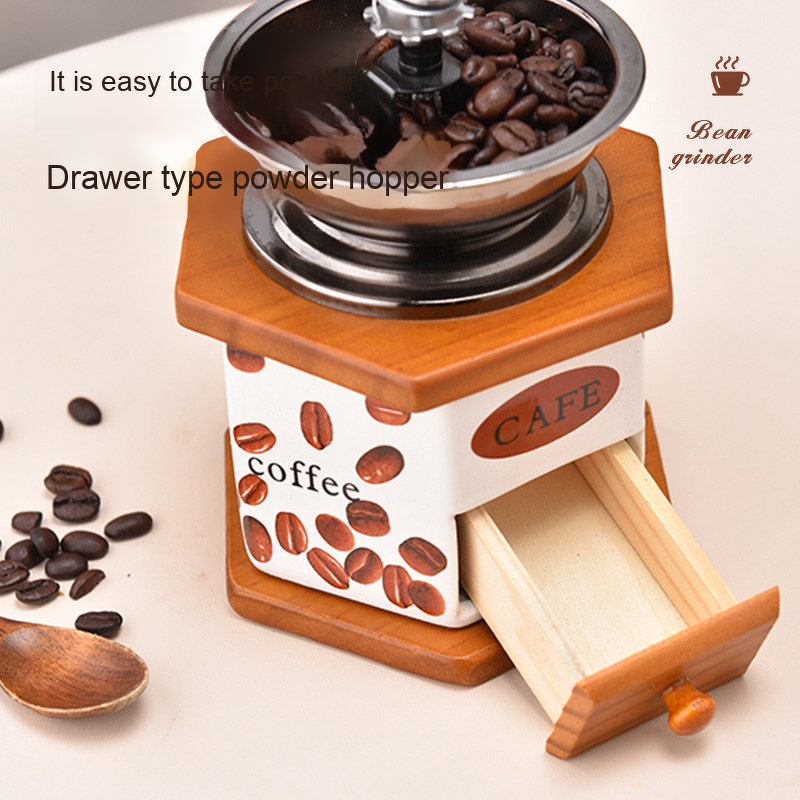 Manual Coffee Mill Manufacturer - Modern Retro Mini Hand-Crafted Ceramic Eco-friendly Stainless Steel 1-2L for Home