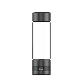 Hydrogen-Rich Water Separator Manufacturer - 460ml Mini Smart Transparent Eco-friendly Glass Travel Mug LED Digital
