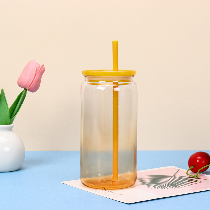 Outdoor Sports Water Bottle Manufacturer - 1000ml Portable High Temperature Resistant Handheld with Straw Jelly Colorful