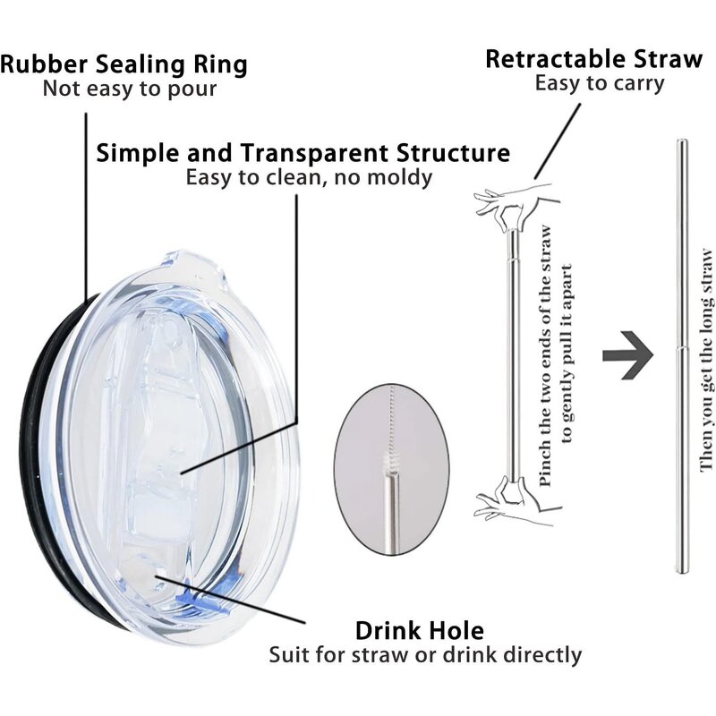 Insulated Office Cup Manufacturer - Creative 3D Printed 304 Stainless Steel Modern Double-Layer Vacuum 20oz Portable