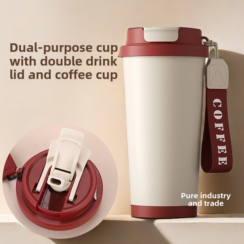 Stainless Steel Mug Manufacturer - 14oz Modern 304 Vacuum Insulation 6-12 Hours Thermal Includes Straw for Travel Office