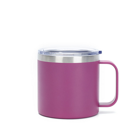 Stainless Steel Mug Manufacturer - Modern Double-Layer 12 oz High-Looking Vacuum with Hand Grip for Business Gift