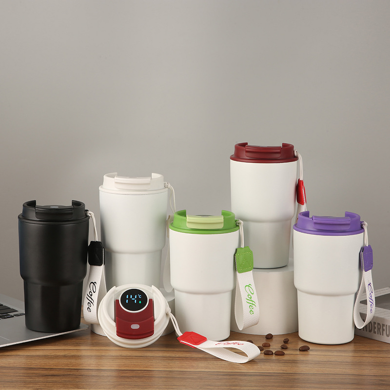 Thermos Cup Manufacturer - Intelligent 500ml Stainless Steel Modern USB Charging High-Aesthetics Portable Electronic