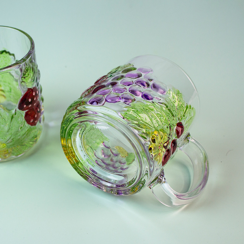 Borosilicate Glass Tumbler Manufacturer - 300ml High-Value Handle Modern Design Dishwasher Safe for Coffee Home Use