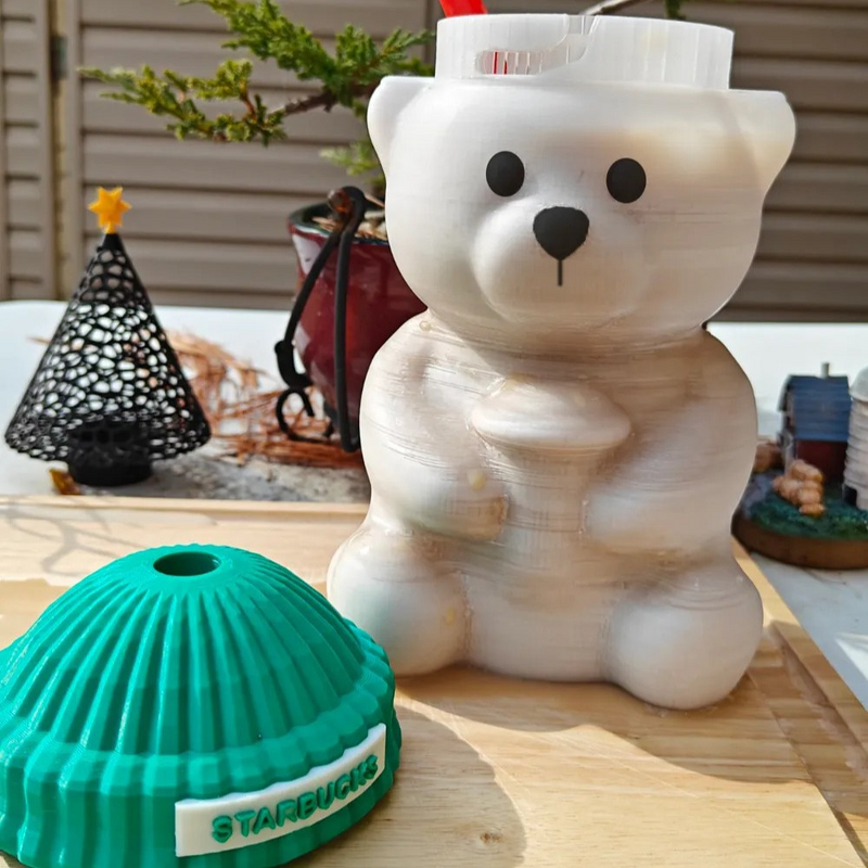 Glass Cup Manufacturer - 550ml Cute Bear-Shaped Clear with Lid Straw Portable Barista Design for Cold Drinks