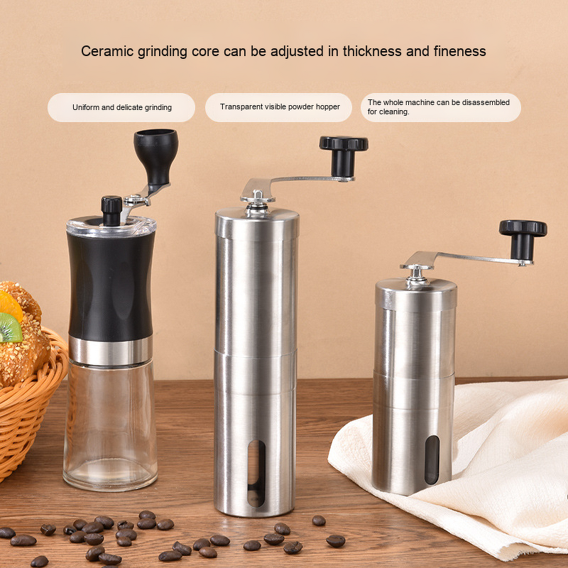 Manual Coffee Mill Manufacturer - JDSR Model 3535325 Retro Vintage Ceramic Eco-friendly 1-2L for Kitchen Household