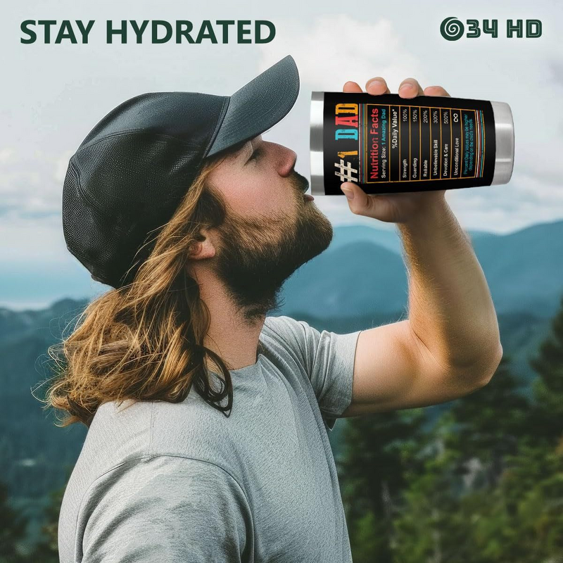 Stainless Steel Vacuum Mug Manufacturer - Large 20oz 3D Printed Modern 304 Double-Layer with Straw Boiling Water Safe