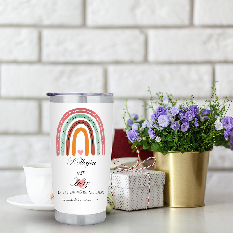 Vacuum Insulated Cup Manufacturer - 3D Printed 20 oz Stainless Steel Eco-Friendly Large Capacity Modern for Coffee Water