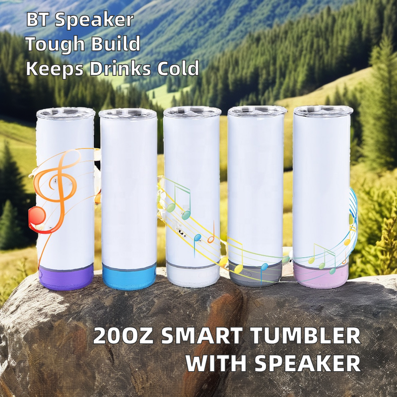 Smart Water Bottle Manufacturer - 20oz Stainless Steel Vacuum Insulated Bluetooth Portable Tumbler Speaker for Outdoor