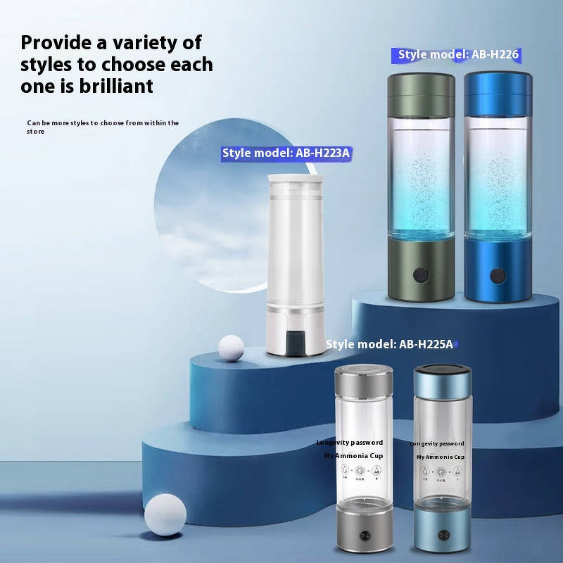 Hydrogen-Rich Cup Manufacturer - 300ml High Borosilicate Glass 6-12 Hours Thermal Insulation Modern Portable USB