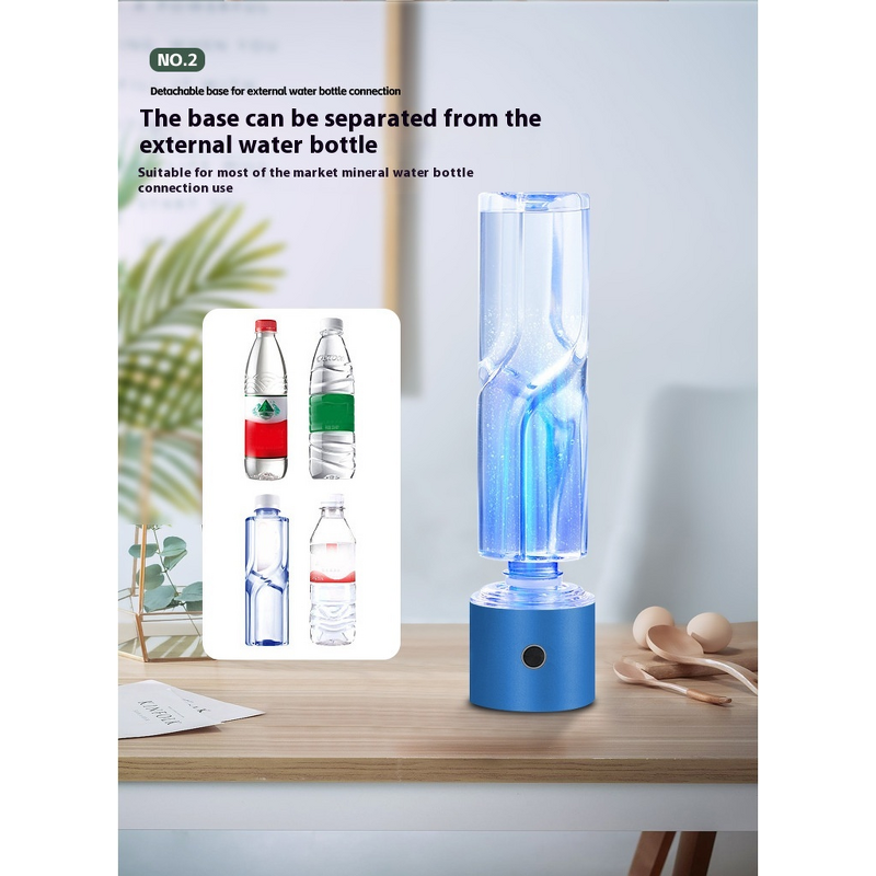 Hydrogen-Rich Cup Manufacturer - 300ml Modern Smart Battery Powered Eco-Friendly High Hydrogen Content Three-in-One